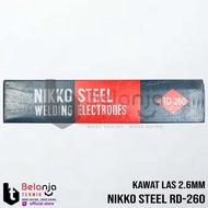 NIKKO ELEKTRODA STEEL BAJA LUNAK RD 260 KAWAT LAS 26MM 5 KG - robinshop3