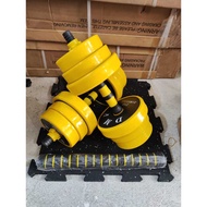 Dumbbell barbell set 20Kg RUBBER PLEASE READ DESCRIPTION BEFORE ORDERING dumbbell set