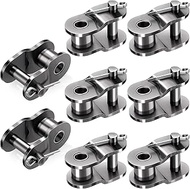PAGOW 8pcs #40 Roller Chain Offset Link, Carbon Steel Crank Link, Standard Chain End Connector Split