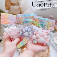 UAENAU Squeeze Toy, Mochi Cat Fidget Toy, TPR Cat Foot Reduce Stress Fidget Therapy Beads Boy
