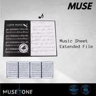 Music Score Holder A4 Size 4＋2 Page Expandable Piano Score Folder
