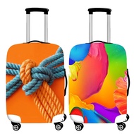《Dream home》 กระเป๋าเดินทางที่คลุมกระเป๋าเดินทางแบบยืดหยุ่นหนาลายกราฟฟิตีสีสันสดใสกระเป๋าเดินทางขนาด19ถึง32นิ้ว