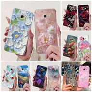 For Samsung Galaxy A5 2017 Casing A520 A520F Cover Fashion Flower Soft Silicone Case For Samsung A5 