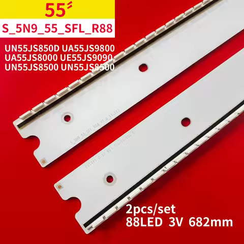 2Pcs/1Set LED Backlight Strip for Samsung 55" TV S 5N9 SFL R88 V1.0 141113 LM41-00120F UE55JS8500T U