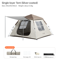 BSWolf เต็นท์อัตโนมัติ Automatic Tent 3-4 Person Waterproof Camping Tent Easy Instant Setup Portable
