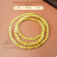 Jade Dan Tam - Blonde Quartz Bracelet Chain 5mm 6A - Metal and Earth Elements