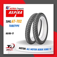 BAN ASPIRA TUBETYPE AT702 X / AT-702X / BAN LUAR ASPIRA RING 17 (60/90-17 - 70/90-17 - 80/90-17 ) BAN MOTOR REVO SUPRA &amp; JUPITER / ASPIRA TIRE ORIGINAL ASLI / ASTRA OTOPARTS / AT-702 / AT 702 / 701X / AT-701 X / MAXXIS ON OFF ROAD / M6239 / M6240