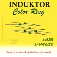 Color Inductor 1/ 6 watt 10uh Inductor Color 10uHRing