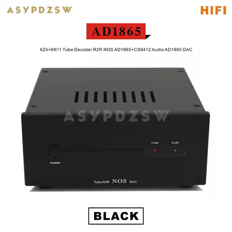 HIFI AD1865 Stereo Tube DAC Decoder R2R NOS 6Z4+6N11 AD1865+CS8412 Audio DAC