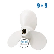 Propeller 9x9-C Fit Yamaha Outboard Engines 5HP 6HP F6 8HP F8 Aluminum Pin Drive Spline RH