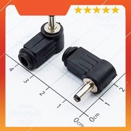 [5 Pieces]- DC Male Power Jack 3513 Curved 90 Degree Solder Needle Wire 1.3mm IoT Maker 90