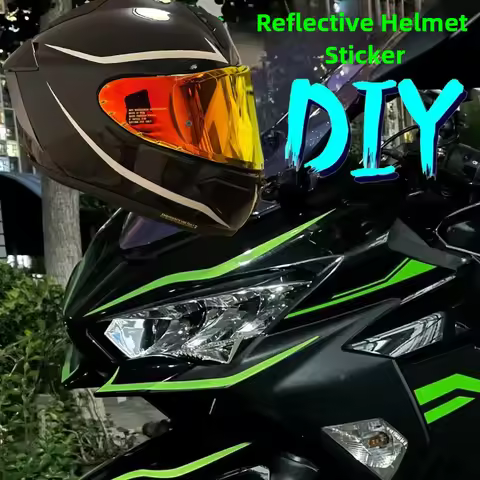 DIY Reflective Motorcycle Helmet Decoration Decal Suitable for Kawasaki NIN/Z250 400 650 900 1000 NI