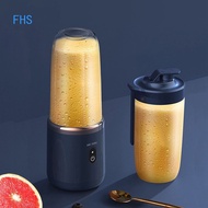 FHS Portable Juicer Blender Tumbler Heavy Duty Fruit Presser Shake Portable Electric Juicer 400ml