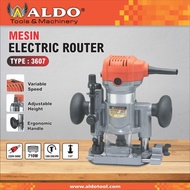 ALDO 3607 MESIN HAND TRIMMER MINI PROFIL ROUTER TANGAN DUDUKAN 1/4"