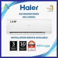 HAIER 3 Years Warranty R32 Smart Inverter Aircond Penghawa Dingin 1.0HP 1.5HP Air Conditioner Clean Eco Mode VXA Series