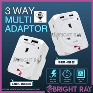 Adapter Plug Adapter USB Charger Extension Plug Charger Adapter Socket USB Extension Type-C Adapter 