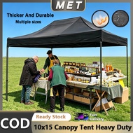 10x15 Ft Heavy Duty Tent Full Set Night Market Canopy Tent Waterproof Kanopi Tent Folding Khemah