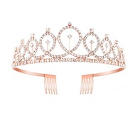 {READY STOCK}Girls Rhinestone Princess Crown Headband Hair Sticks Princess Hairband Princess Wedding