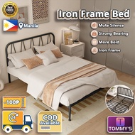 Metal Iron Frame Bed Simple Iron Bed Nordic Retro Frame Bed High Load bearing Iron Frame Bed Single Double Queen size Iron Bed