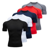 Men TShirt Classic Design T-shirt Men's Casual Tight Tshirt Gym Fitness Compression Shirt Quick Dry Summer Fashion