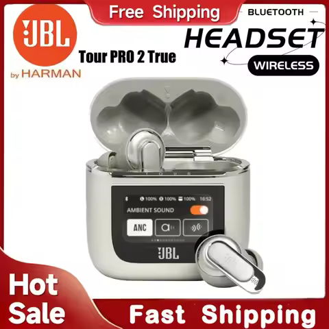 JBL Tour Pro 2 True Wireless Bluetooth Earphones Stereo Headphones with Smart LCD Screen JBL Tour Pr