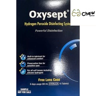 (Not for Sale)(SG Ready Stock - Sample) Oxysept 60ml with 6 tablets and Lens Case for disinfecting