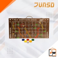 Junsd Wooden Snake and Ladder Board Game