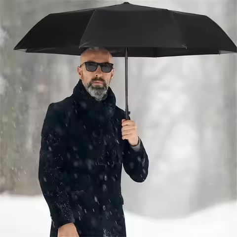 1PCS Folding Automatic Umbrella Portable Windproof and Rainproof Sunshade Umbrella Multifunctional H