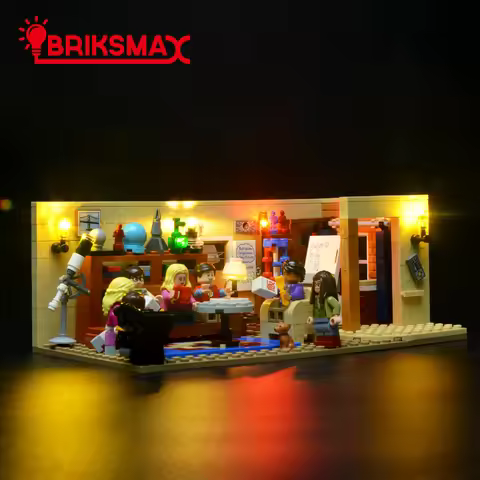 BriksMax Led Light Up Kit for 21302 Ideas Famous TV Series TBBT Building Blocks Set (NOT Include the