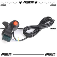 OPTIMISTI Electric Bike Thumb Throttle, LED Digital Display Scooter Thumb Throttle, Durable 12V-99V 