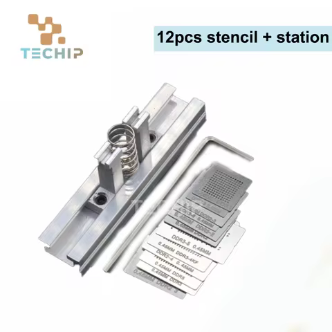 Direct Heat BGA Stencil DDR1 DDR2 DDR3 DDR5 DR2-3 DDR3-2 GDDR5 BGA Reballing Kit Rework Station Stat