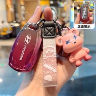 [Violent Bear] Hyundai Key Case Custin Hyundai Venue Elantra Custin KONA Key Leather Case