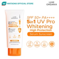 LUXE ORGANIX 5in1 UV Pro Whitening Serum Sunscreen SPF 50 PA+++ 40mL