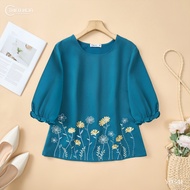 Áo thiết kế thoáng mát với chất liệu Linen XÔ Hàn thương hiệu Thiều Hoa AN5Y0341