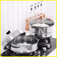 ♞ Stainless Steel Steamer Cookware Multi-functional Three Layers For Siomai, Siopao Steamer