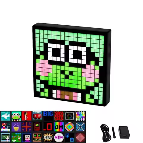 APP Control LED Pixel Matrix Display 16x16 RGB Programmable Bluetooth Smart Display Art Display Nigh