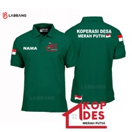 Baju Kerah Polo Shirt Pria Wanita DB KOPDES Koperasi Desa Merah Putih Koperasi Indonesia