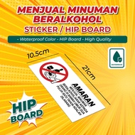 menjual minuman beralkohol Signage