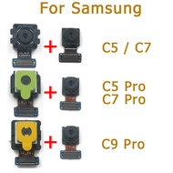 Original For Samsung Galaxy C5 C7 C9 Pro Front and Rear Back Camera Module Replacement Spare