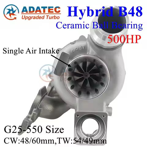 Hybrid B48 Ball Bearing G25-550 Turbocharger 600HP 49477-02400 49477-02401 11652393604 Upgrade Turbi