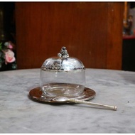 Sugar Jam Dish Container Bowl/Silversmiths Studio Jam Container