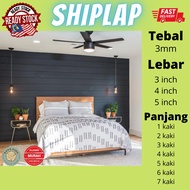 Kayu Shiplap 3mm | Shiplap | MDF Board Shiplap | Wainscoting Kayu | Shiplap Wainscoting | Shiplap Board | Shiplap Wall