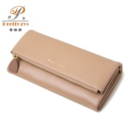 PK4 Woman Long Wallet Card Holder PU Leather Women Zipper Coin Purse