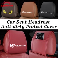 Toyota Alphard Car Seat Headrest Anti-dirty Protect Cover Car Headrest Towel Car Accessories for Toy