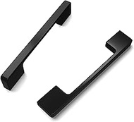 10 Pack 3-3/4 inch(96mm) Center to Center pulls, Matte Black Cabinet pulls, Kitchen Cabinet Door pul