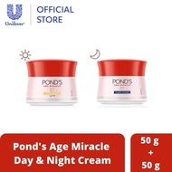 Ponds AGE MIRACLE DAY SPF 18 & NIGHT CREAM 50G - Ponds AGE MIRACLE DAY & NIGHT CREAM 50G