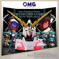 Pbandai Real Experience Model RX-0 Unicorn Gundam Head (Auto-Trans Edition) Premium Bandai Gundam Bu