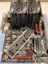 AMD Ryzen 7 1800x CPU + Gigabyte GA-AB350-Gaming 主板 + 散熱器