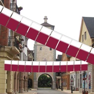 Qatar Flag String Banner National Country Flag Hanging Flags