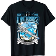 Vintage B17 Flyings Fortress Ww2 Heavy Bomber Aviator T-Shirt